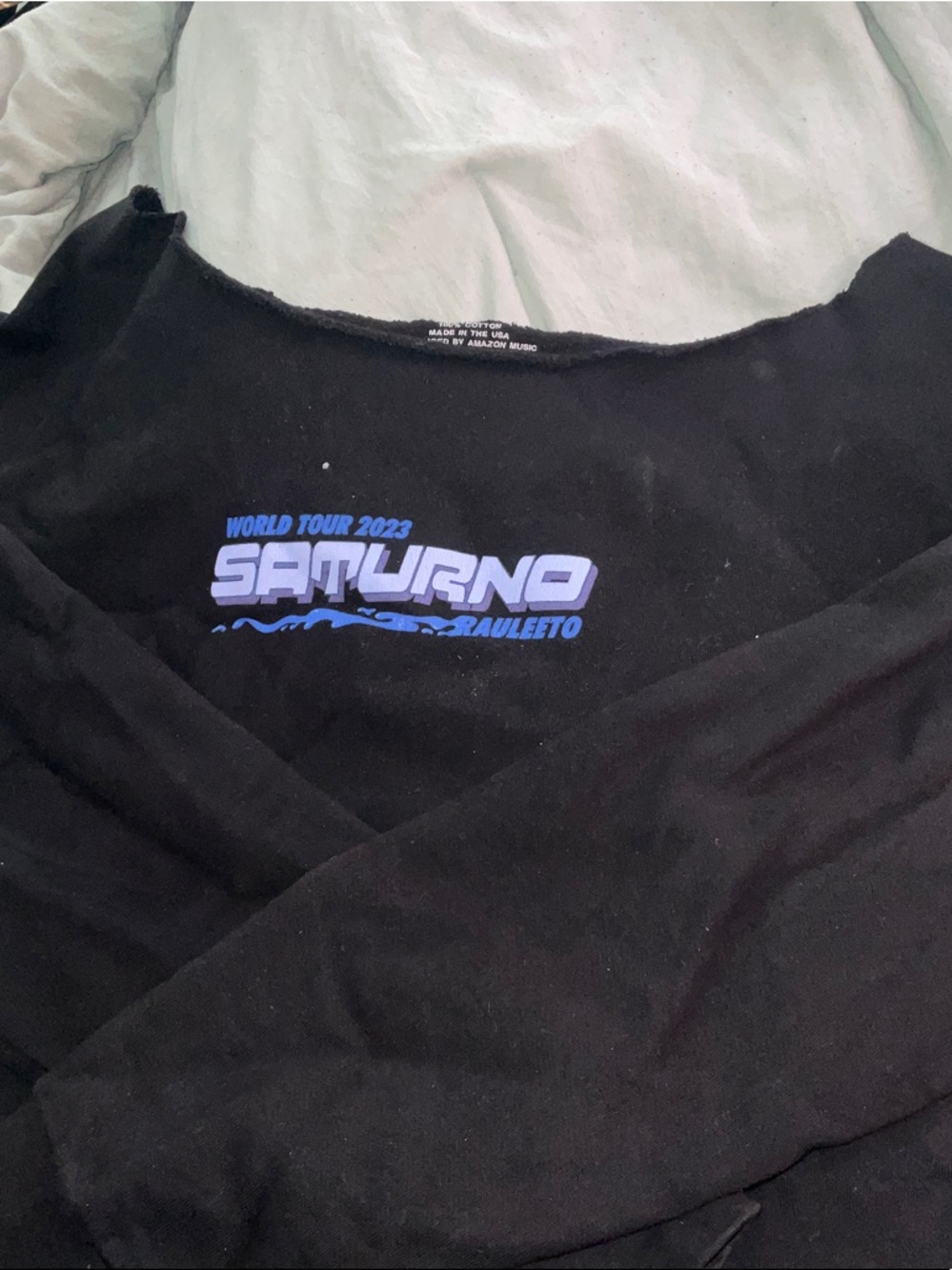 Saturno World Tour 2023 Black Crewneck Sweatshirt